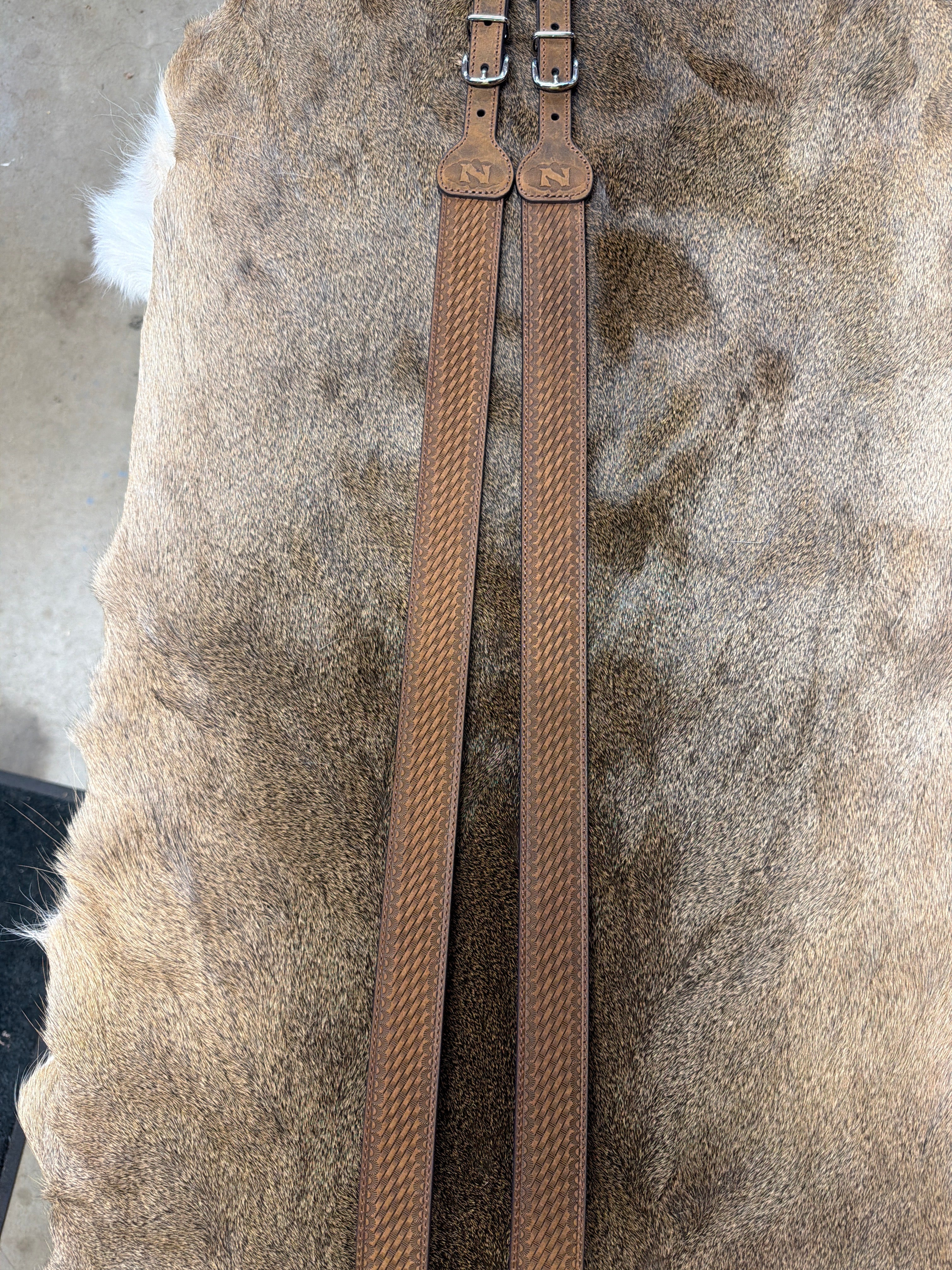 Nocona Belt Co. Suspenders - Light Brown