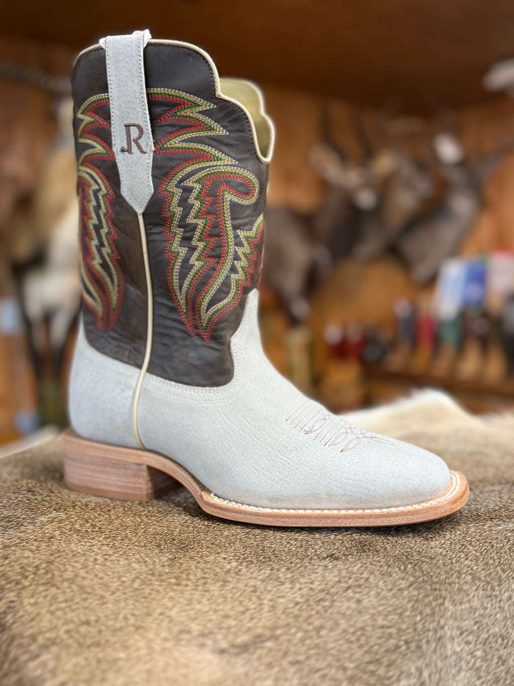 RW8602-2 - R. Watson Bone Boar Western Boots