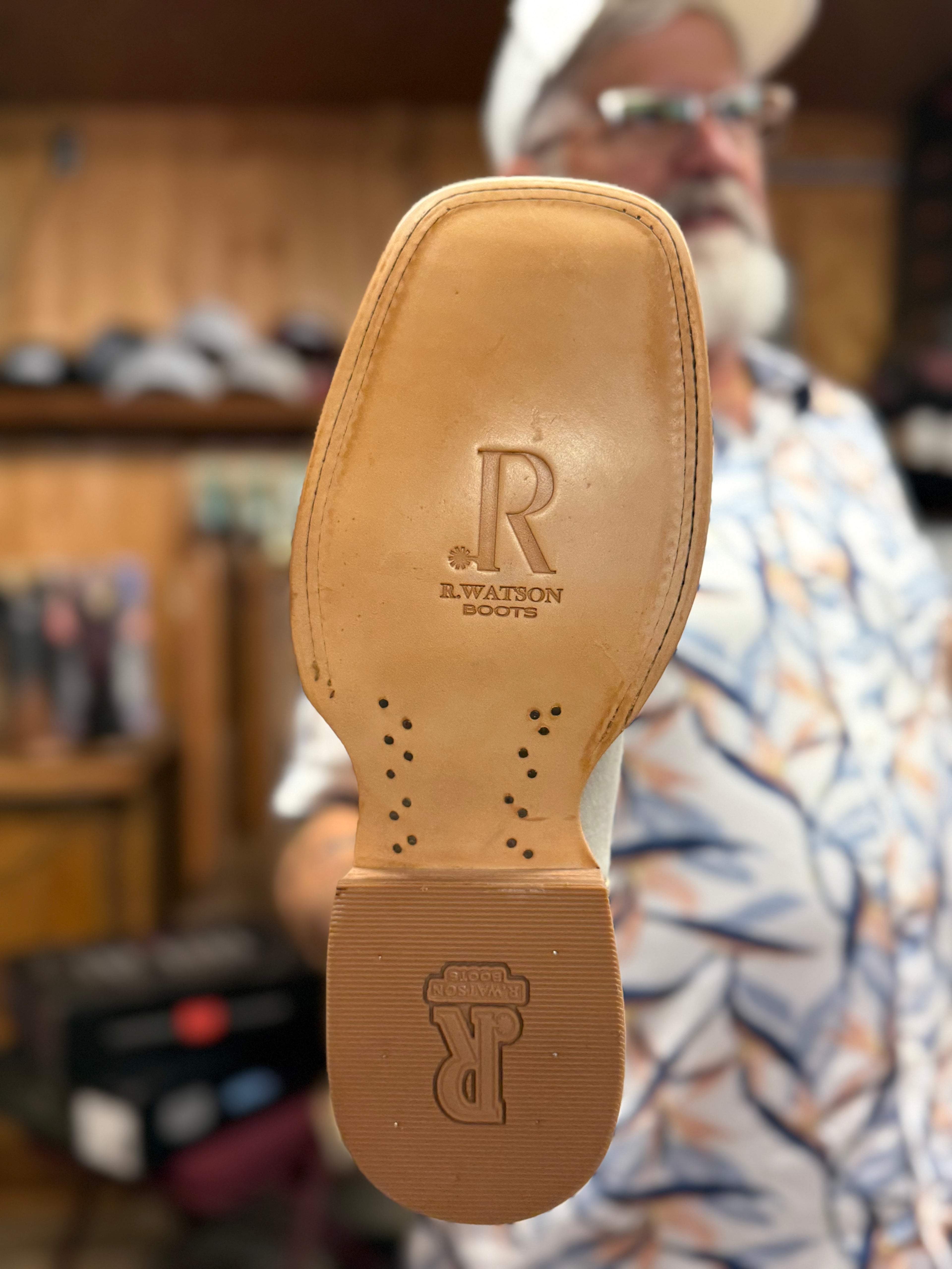 RW8602-2 - R. Watson Bone Boar Western Boots