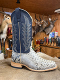 HP8077 - Horse Power Men's Mink Back Cut Python Cowboy Boots with Blue Jean Texas Tops