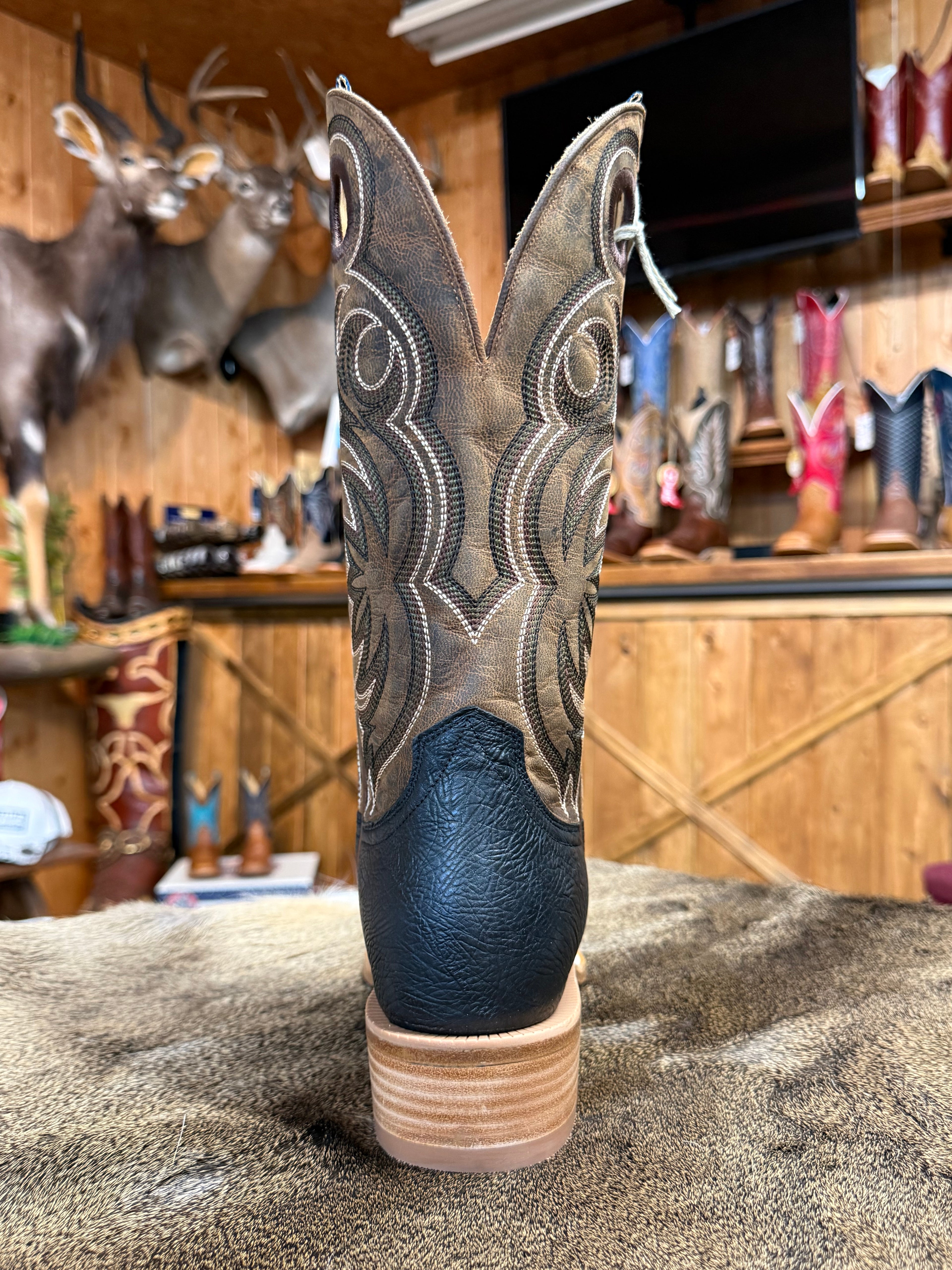 HM12019 - Hyer Riley Black Men's Cowboy Boots