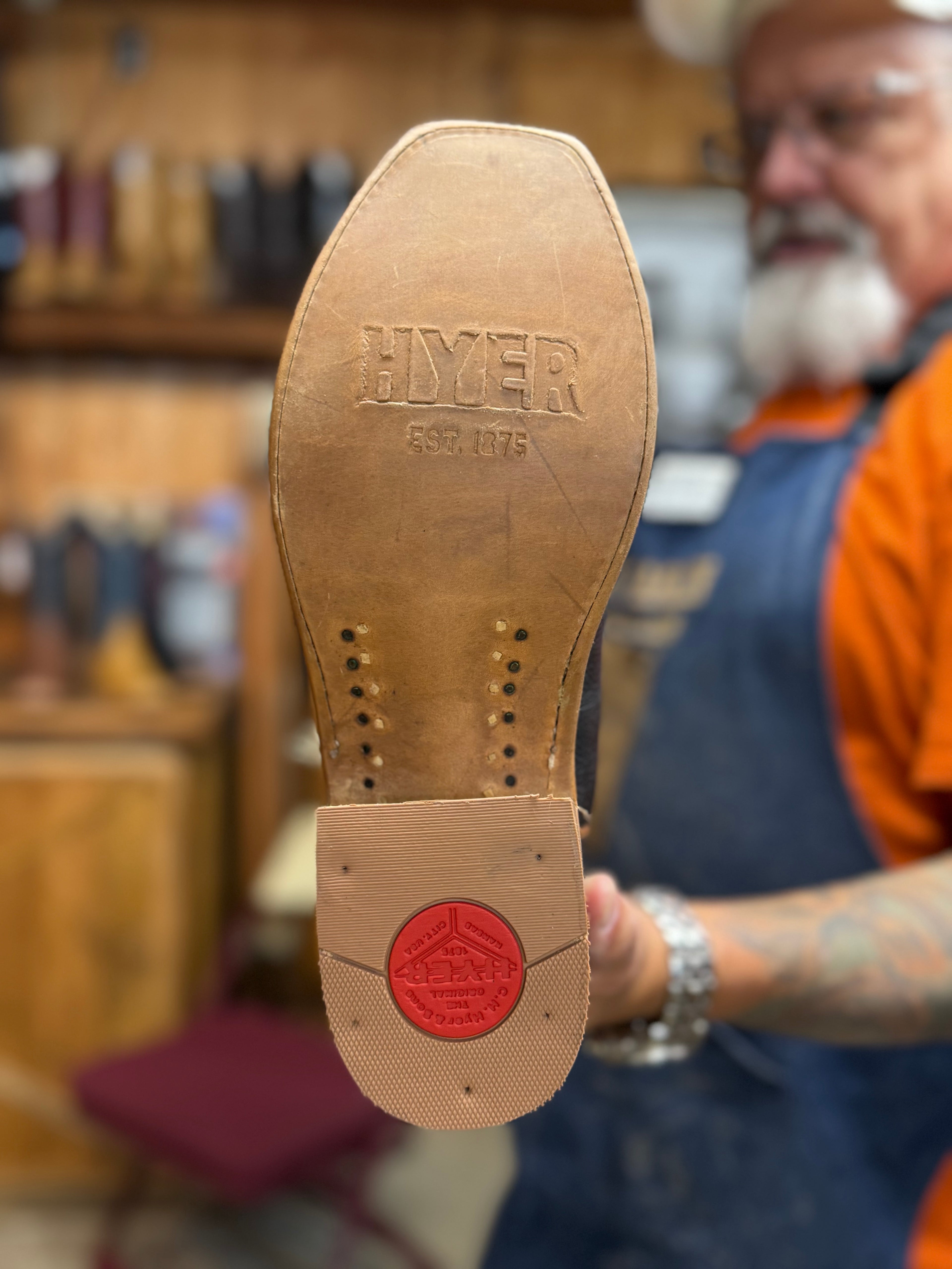 HM12019 - Hyer Riley Black Men's Cowboy Boots
