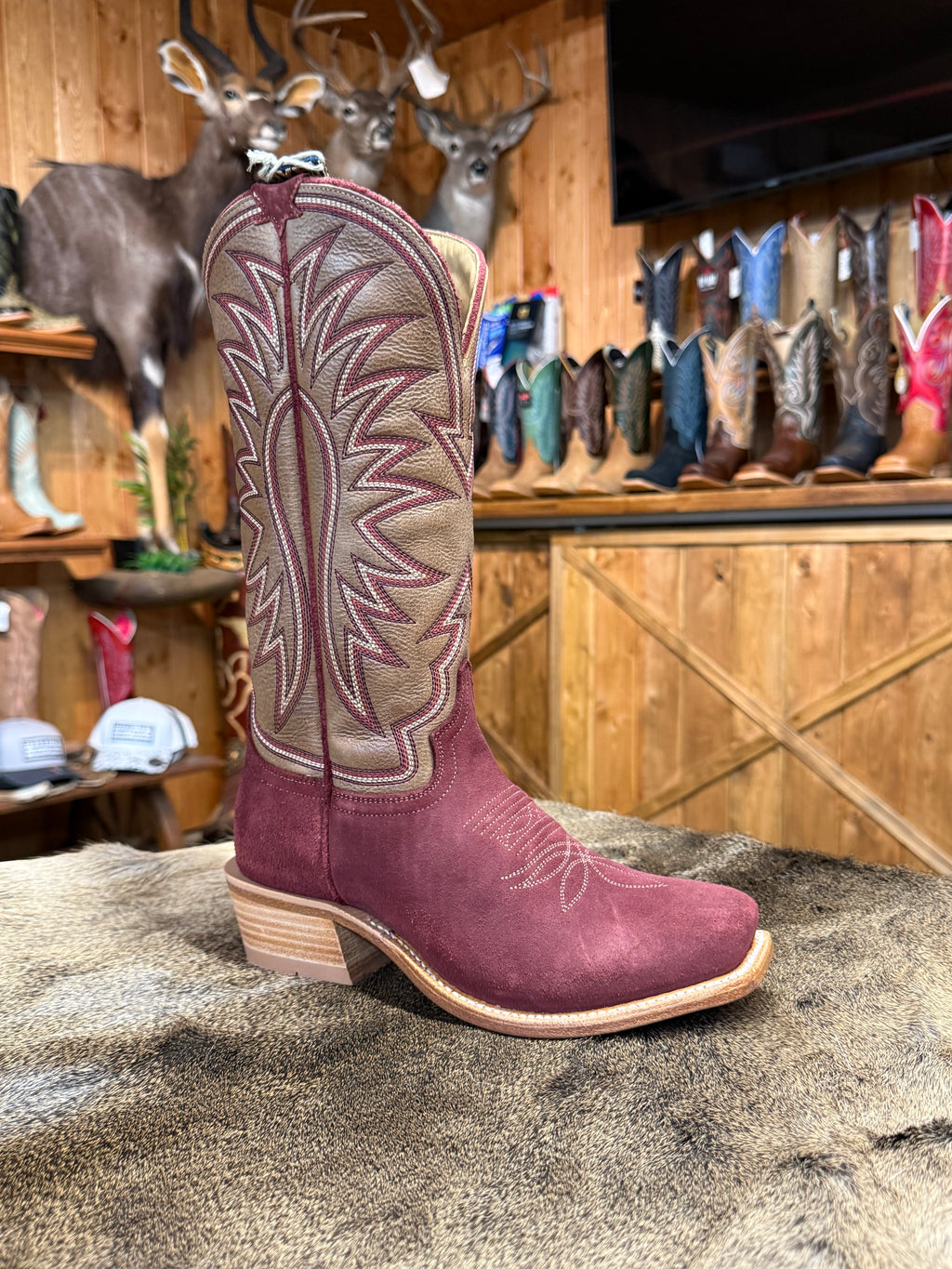 HW42021 - Hyer Rose Hill Burgundy Women's Cowboy Boots