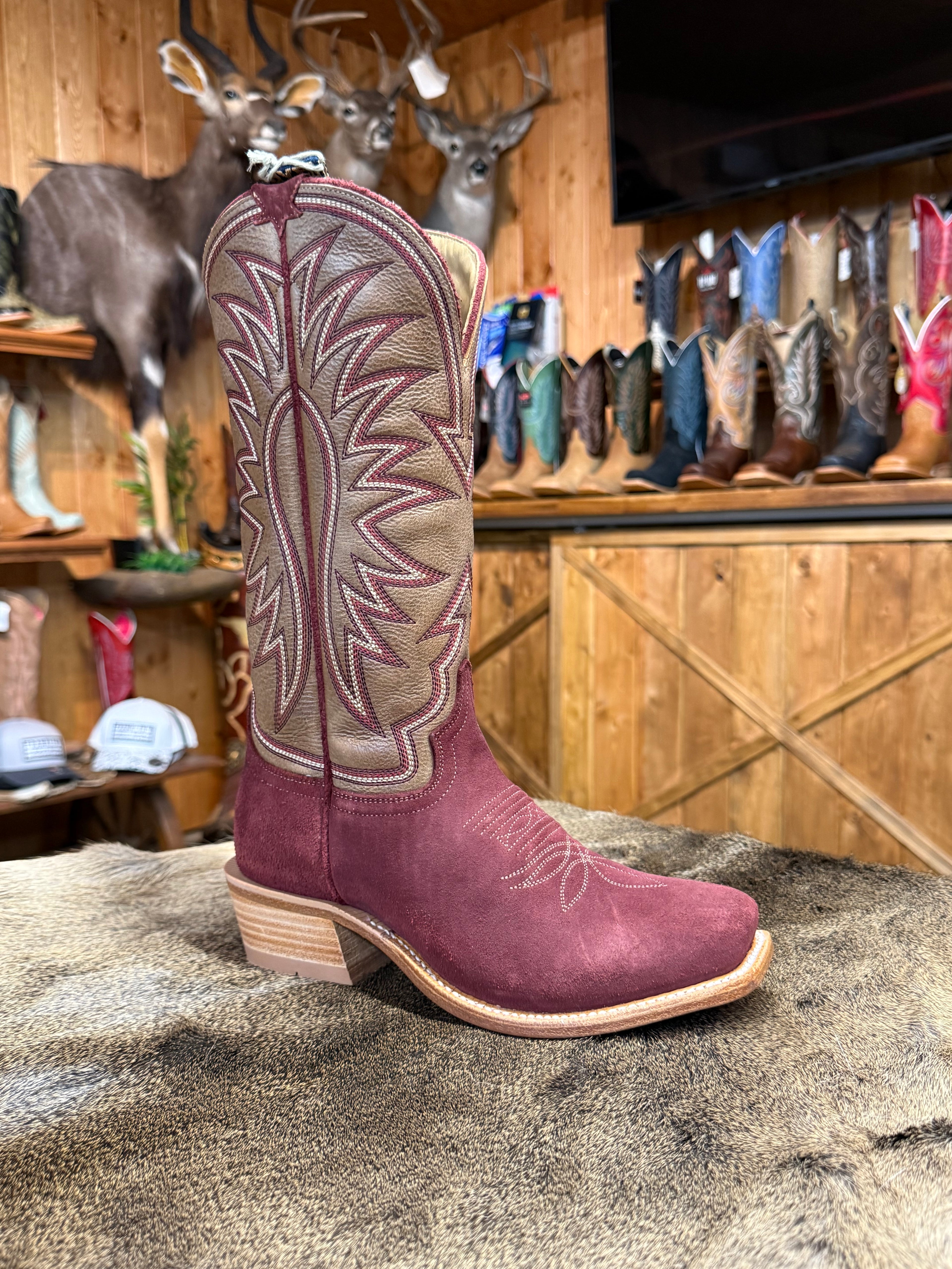 HW42021 - Hyer Rose Hill Burgundy Women's Cowboy Boots