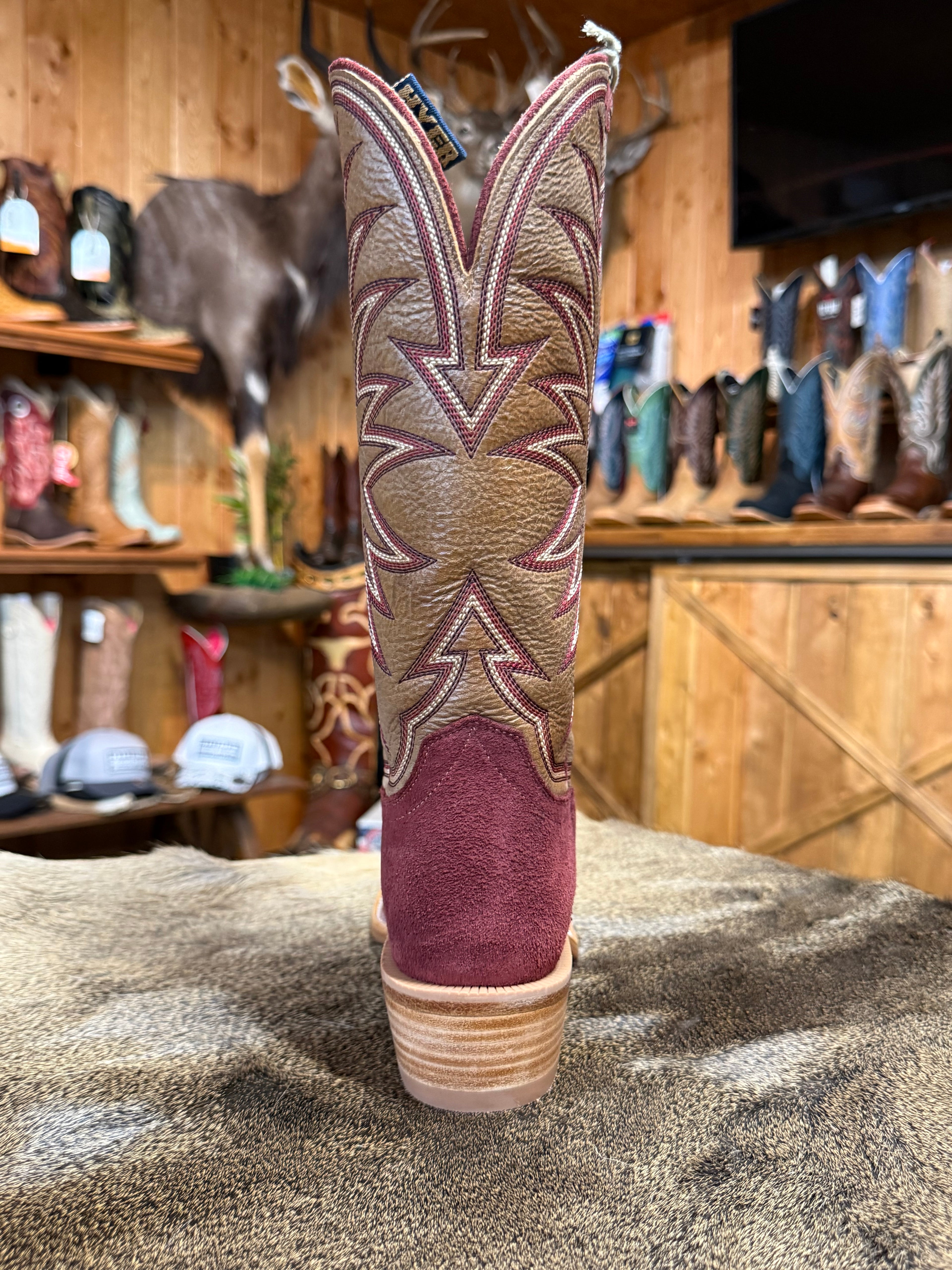 HW42021 - Hyer Rose Hill Burgundy Women's Cowboy Boots
